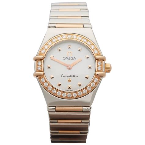 omega constellation watch diamond bezel|Omega Constellation chronometer for sale.